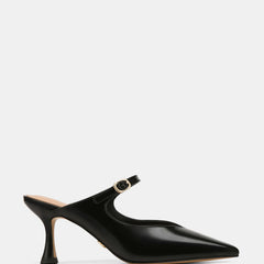 Lucille Mid Heels Black Leather