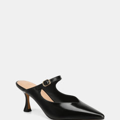 Lucille Mid Heels Black Leather