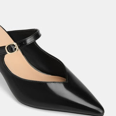 Lucille Mid Heels Black Leather