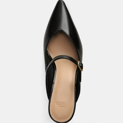 Lucille Mid Heels Black Leather