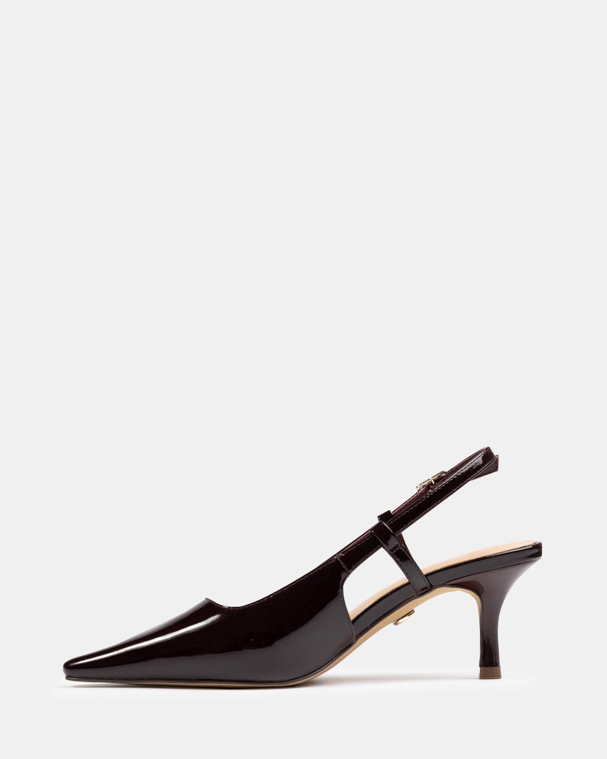 Marrie Mid Heels Raisin Patent
