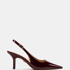 Leia Mid Heel Berry Patent