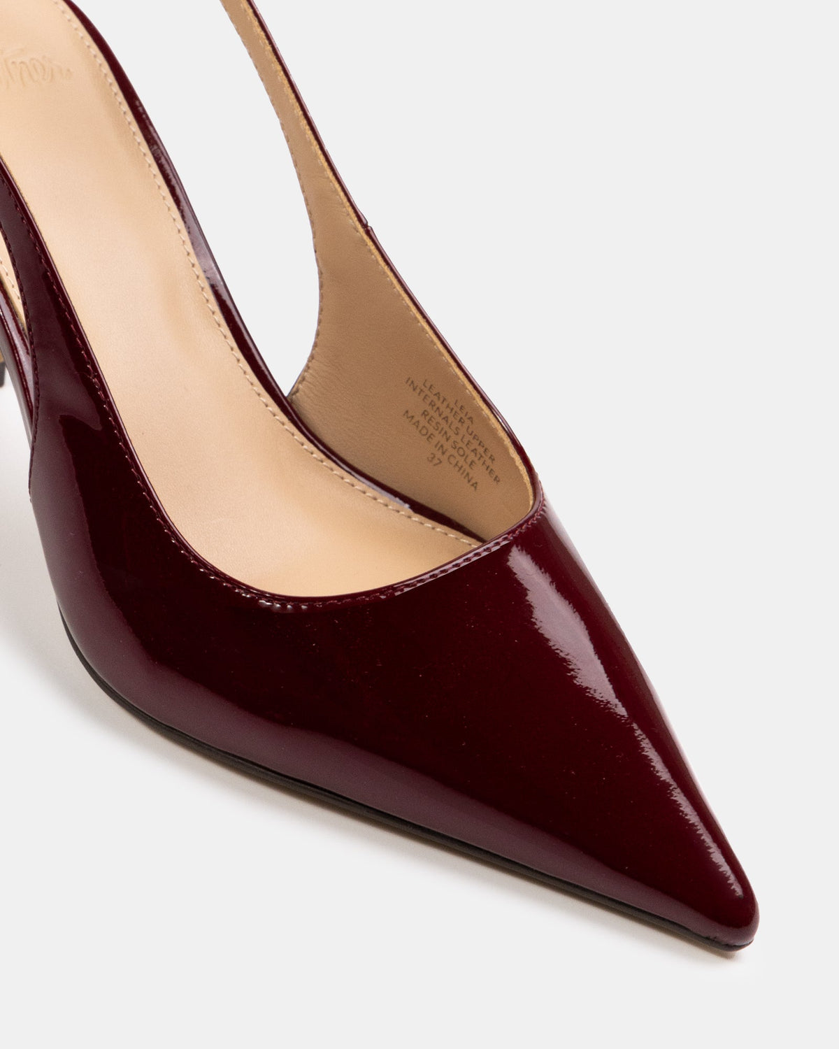 Leia Mid Heel Berry Patent