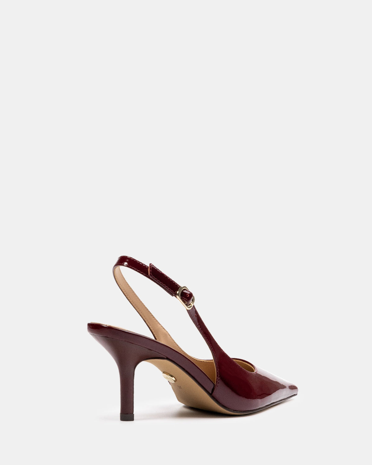 Leia Mid Heel Berry Patent