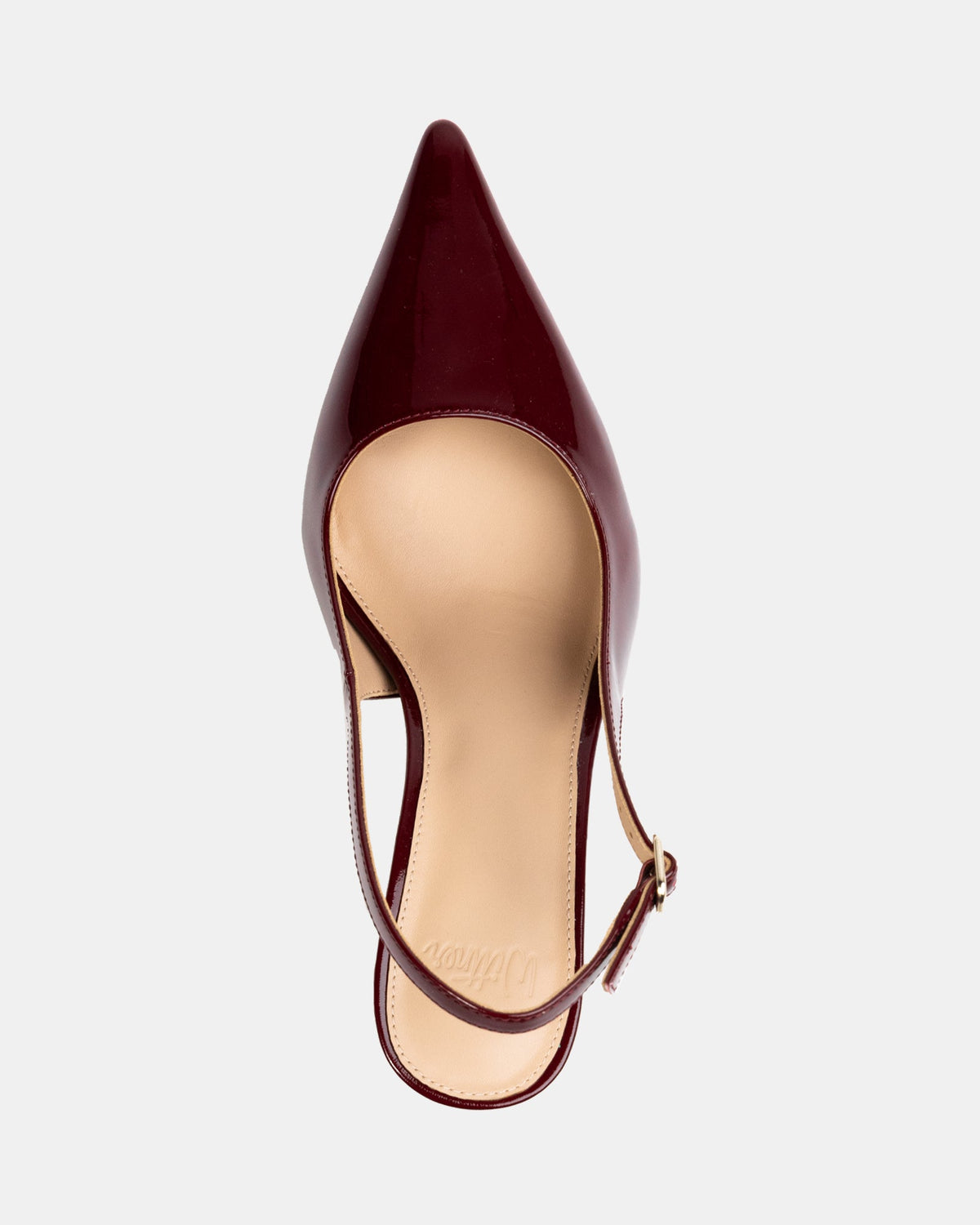Leia Mid Heel Berry Patent
