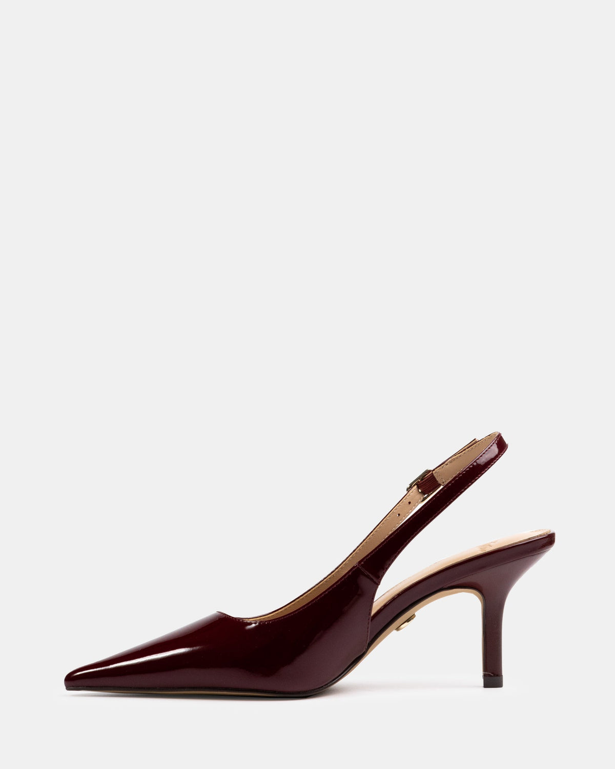 Leia Mid Heel Berry Patent