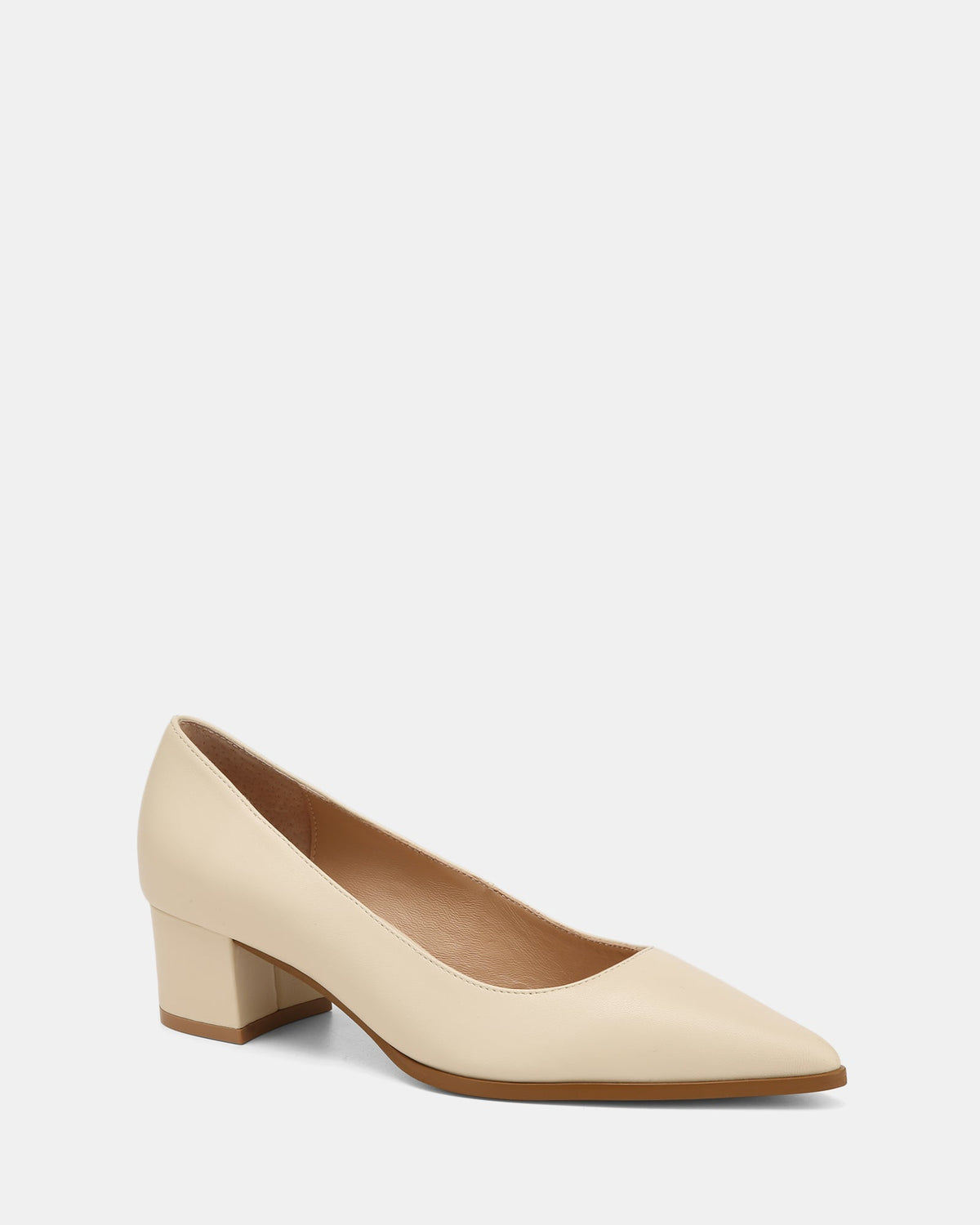 Fae Mid Heels Vintage Ivory Leather