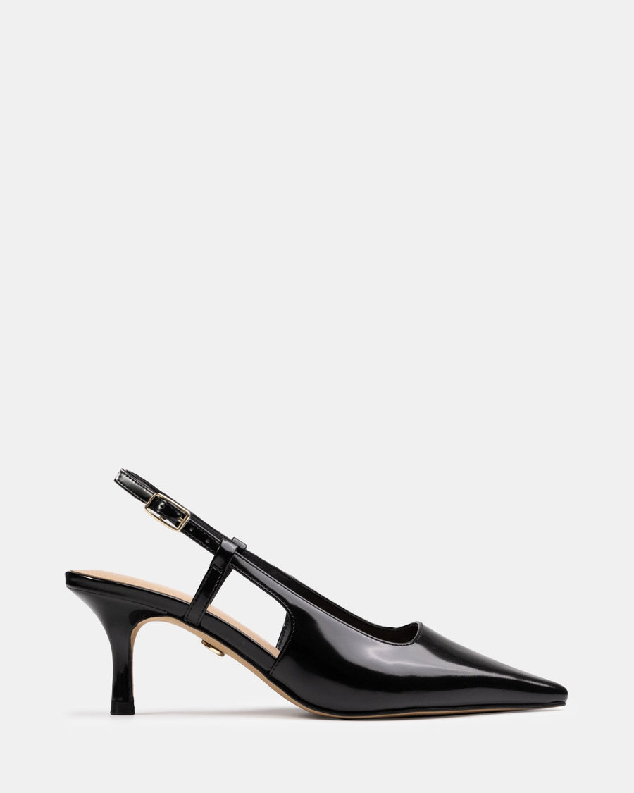 Marrie Mid Heels Black Leather