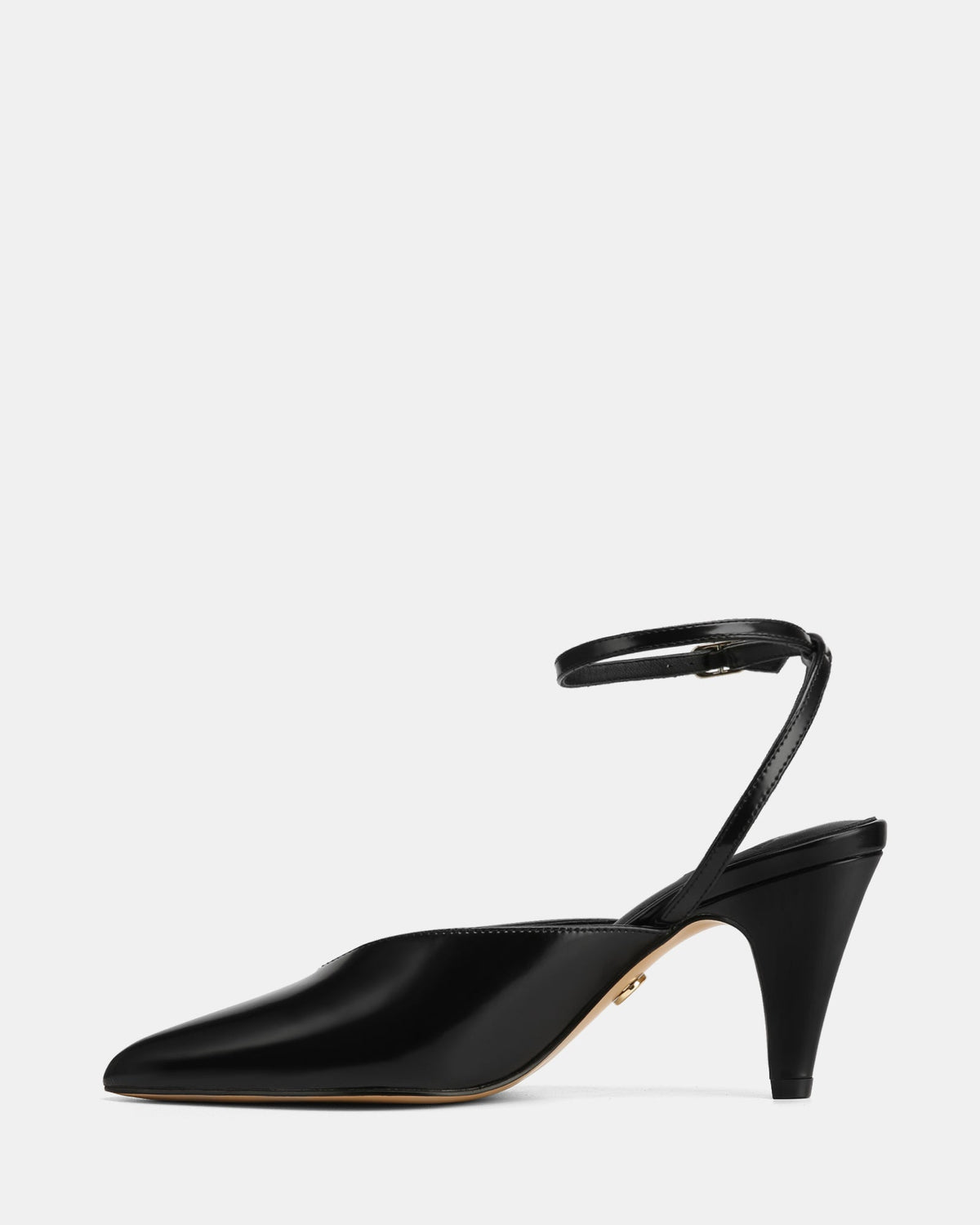 Sidney Mid Heels Black Leather