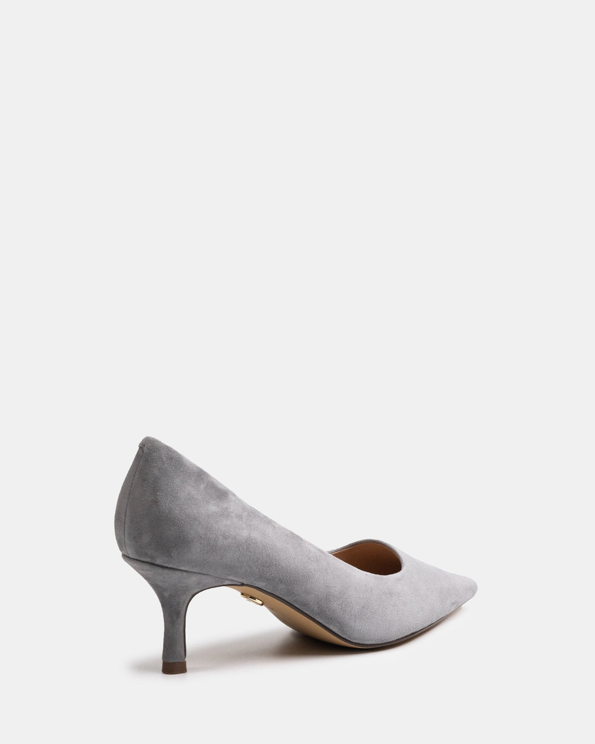 Maine Mid Heel Cement Grey Suede