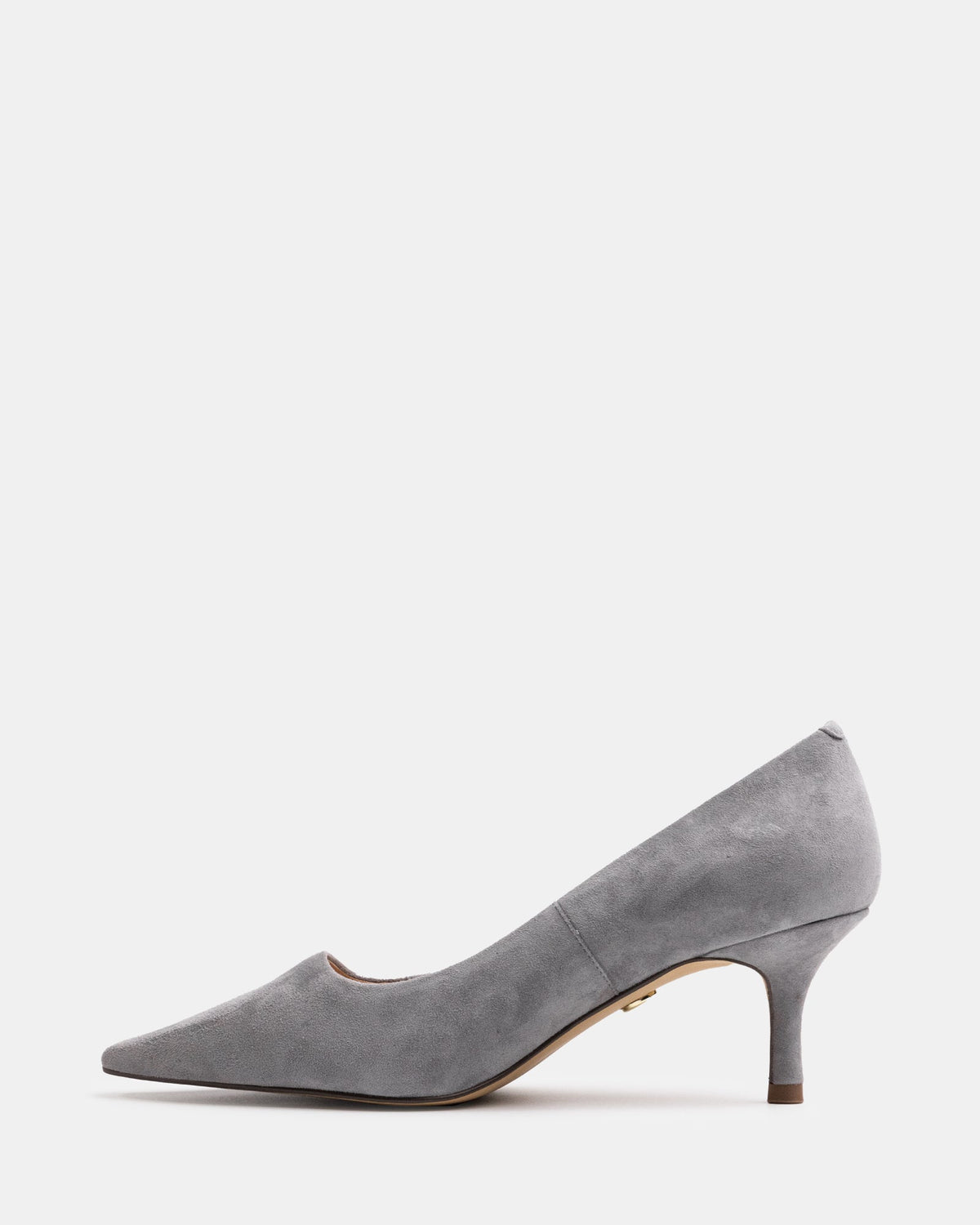 Maine Mid Heel Cement Grey Suede
