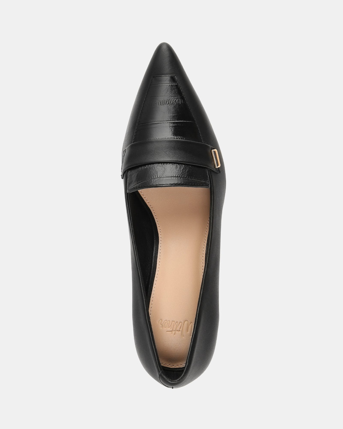 Gabby Low Heels Black Leather