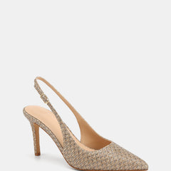 Riker High Heels Metallic Textile