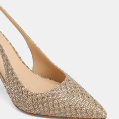 Riker High Heels Metallic Textile