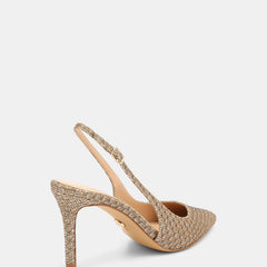 Riker High Heels Metallic Textile