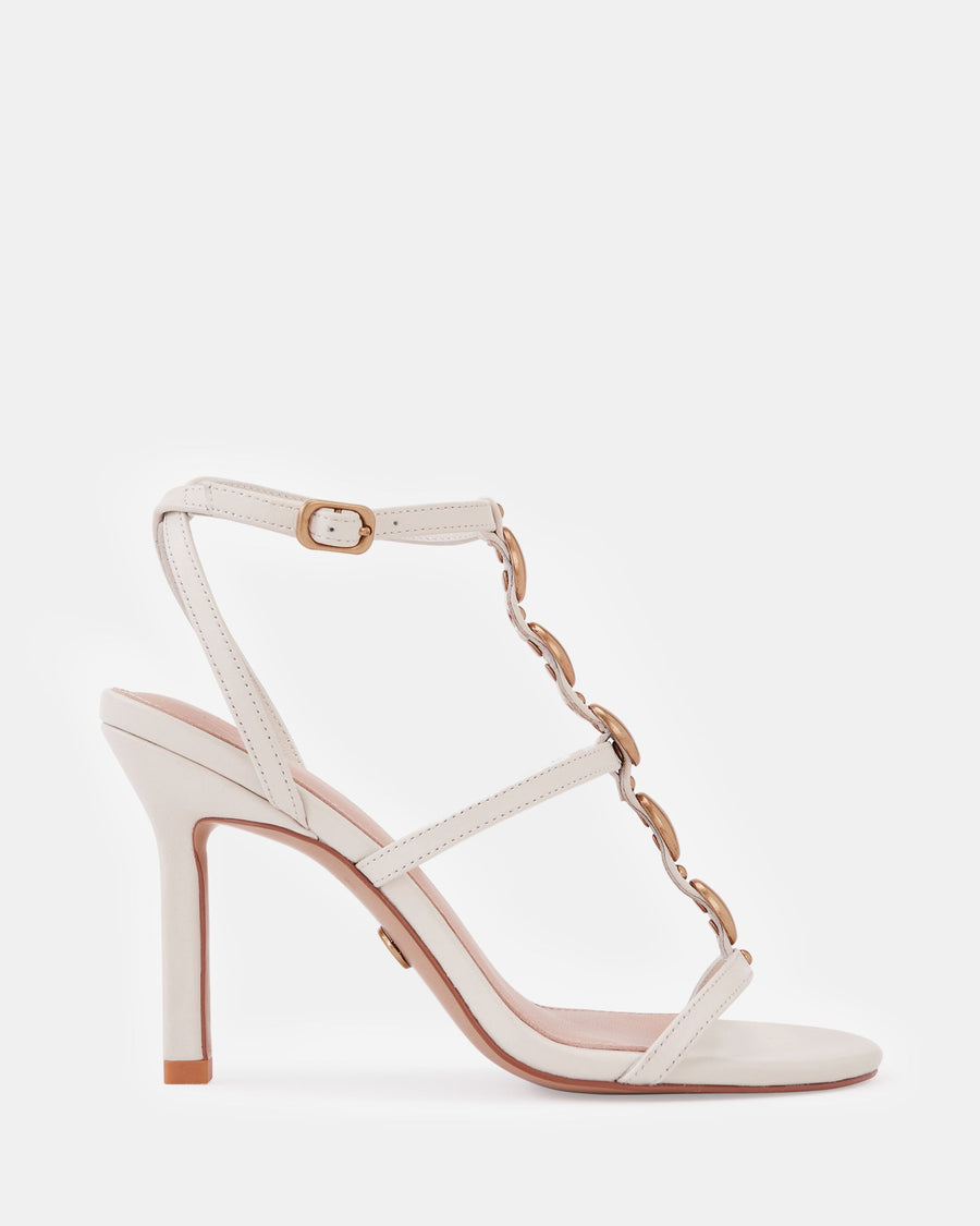 Zola High Heel Vintage Ivory Leather