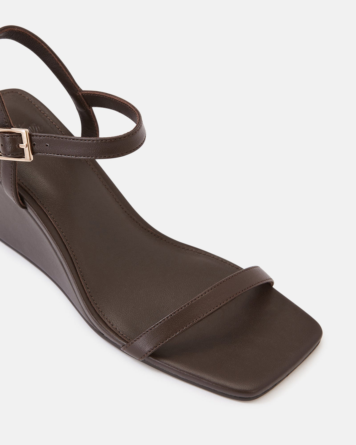 Prisca Mid Heel Ebony Leather