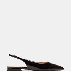 Meli Dress Flats Raisin Leather