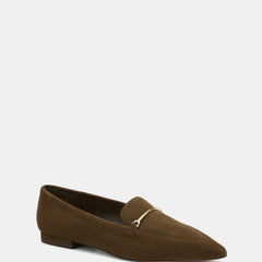 Mcgraw Loafers Olive Green Suede