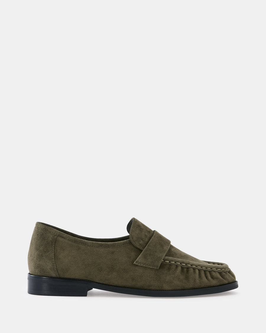 Adriel Loafers Olive Green Suede
