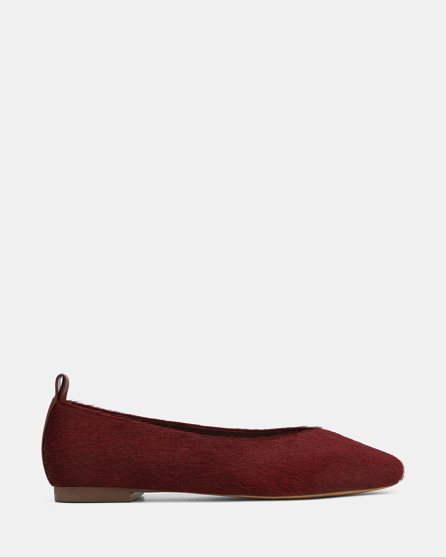 Belinda Casual Flats Raisin Leather