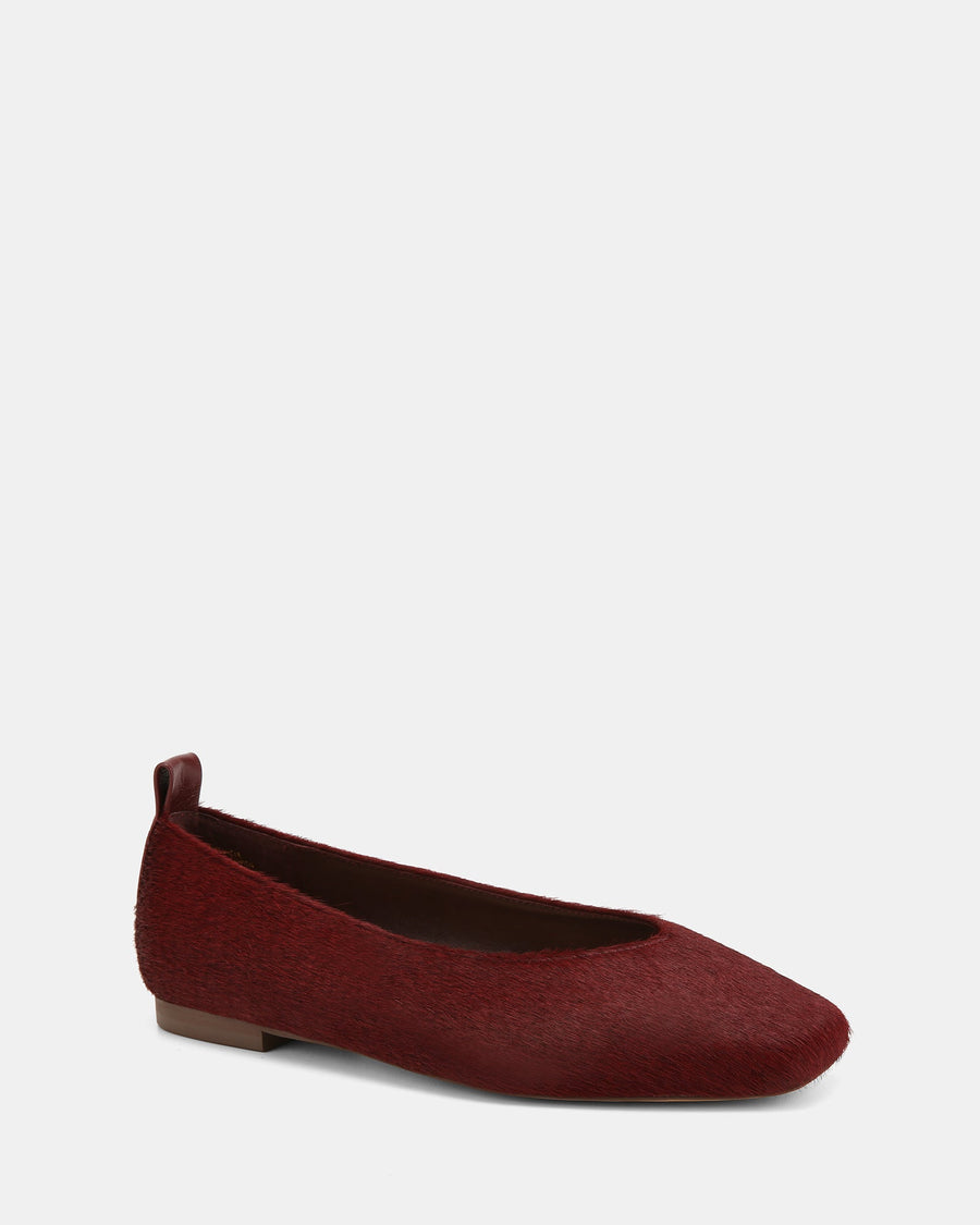 Belinda Casual Flats Raisin Leather