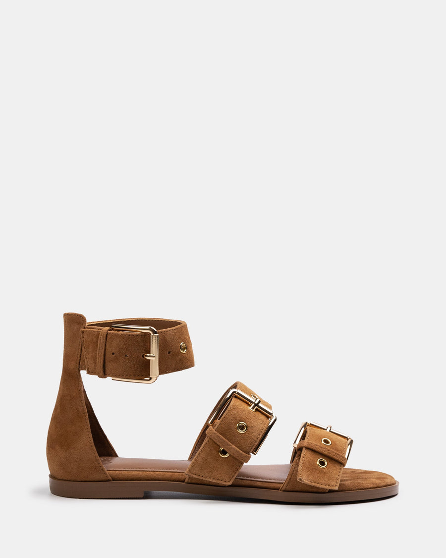 Elyssa Burnt Almond Suede
