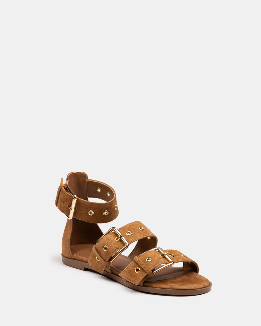 Elyssa Burnt Almond Suede