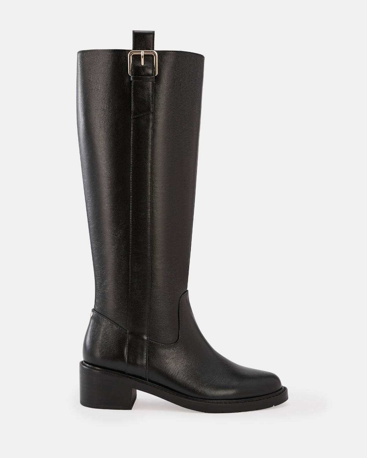 Bobby Long Boots Black Leather