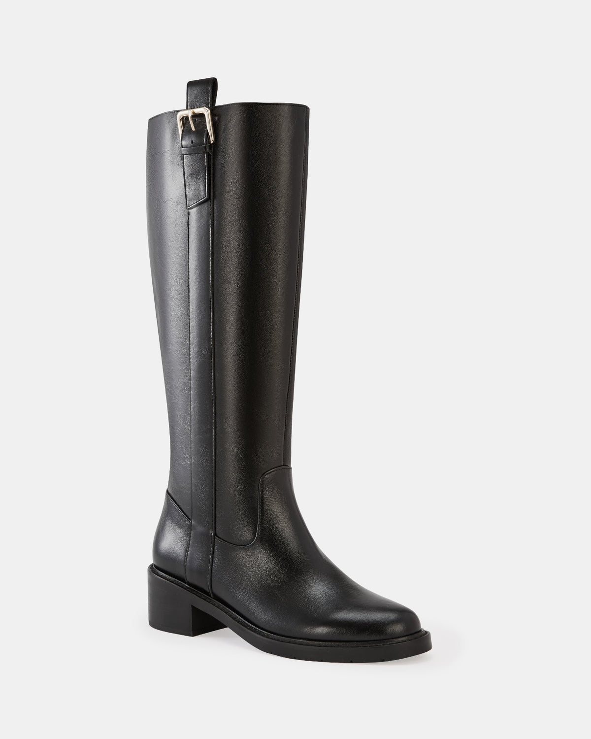 Bobby Long Boots Black Leather