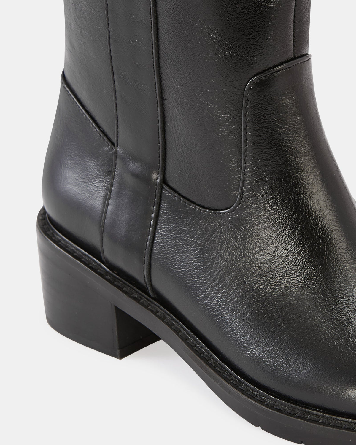 Bobby Long Boots Black Leather