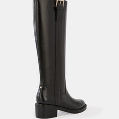 Bobby Long Boots Black Leather