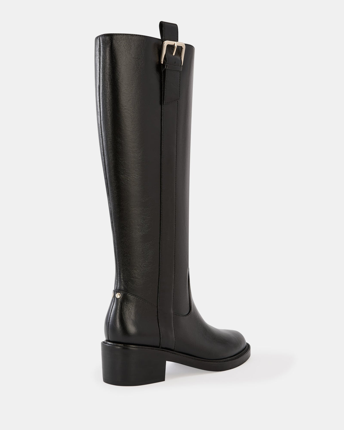 Bobby Long Boots Black Leather