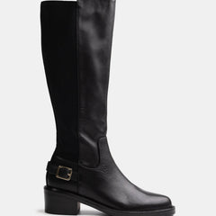Branda Long Boots Black Leather
