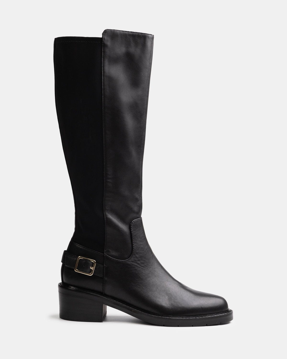 Branda Long Boots Black Leather