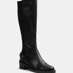 Branda Long Boots Black Leather