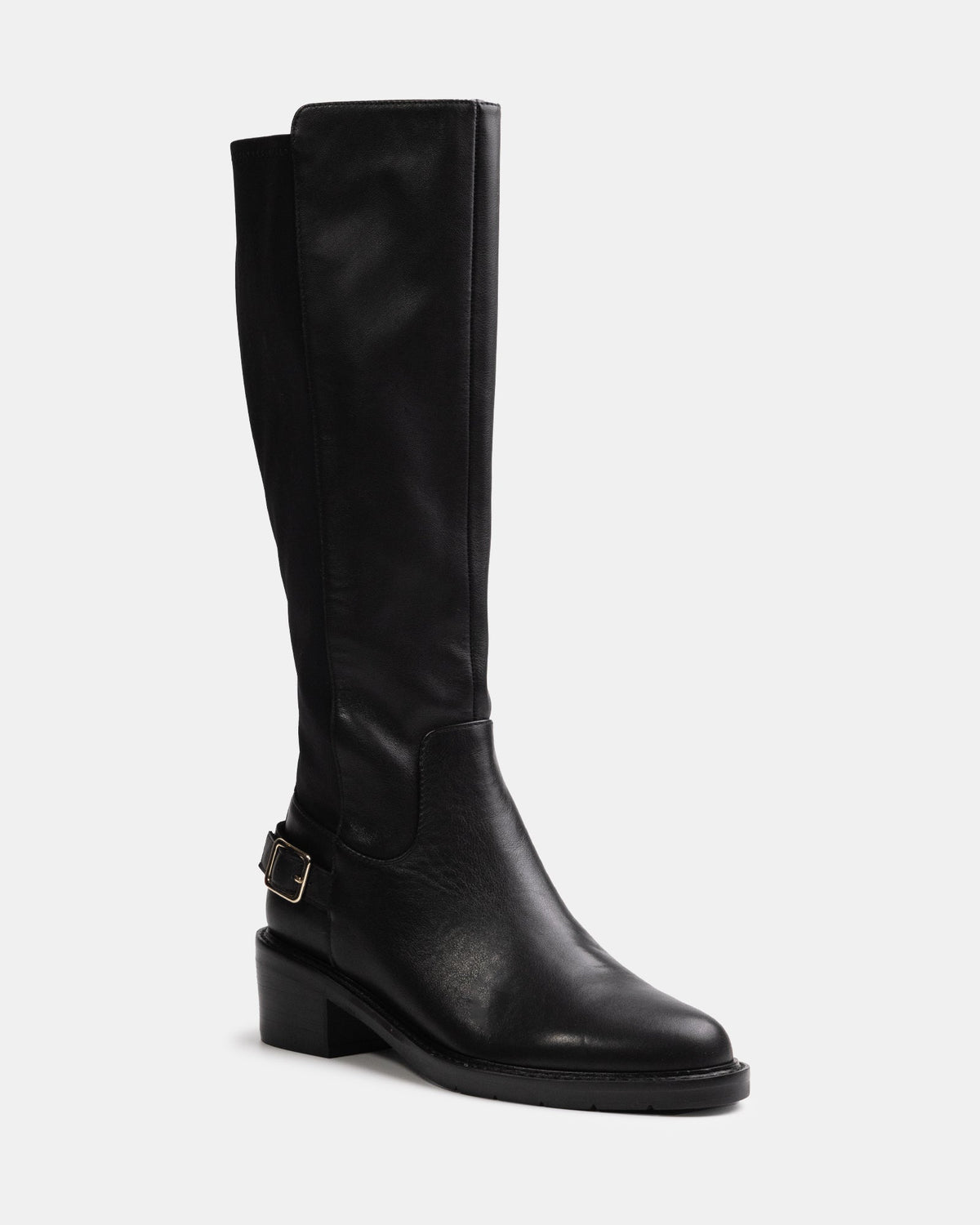 Branda Long Boots Black Leather