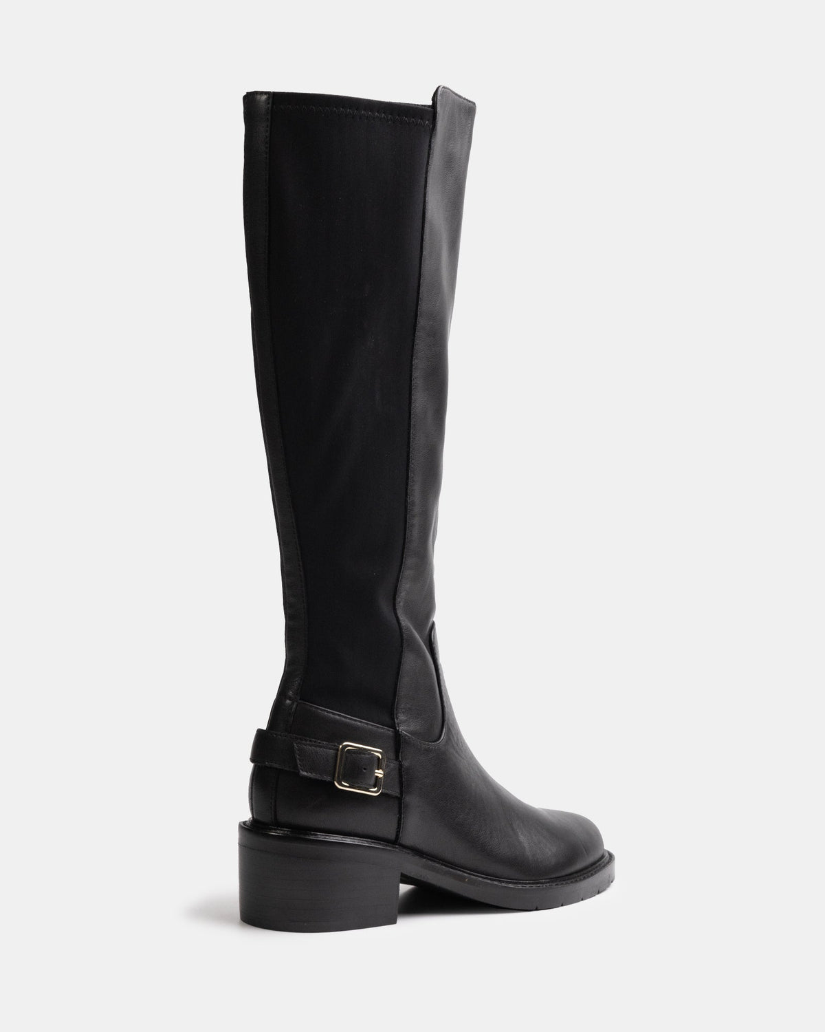 Branda Long Boots Black Leather