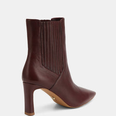 Natalie Ankle Boot Raisin Leather