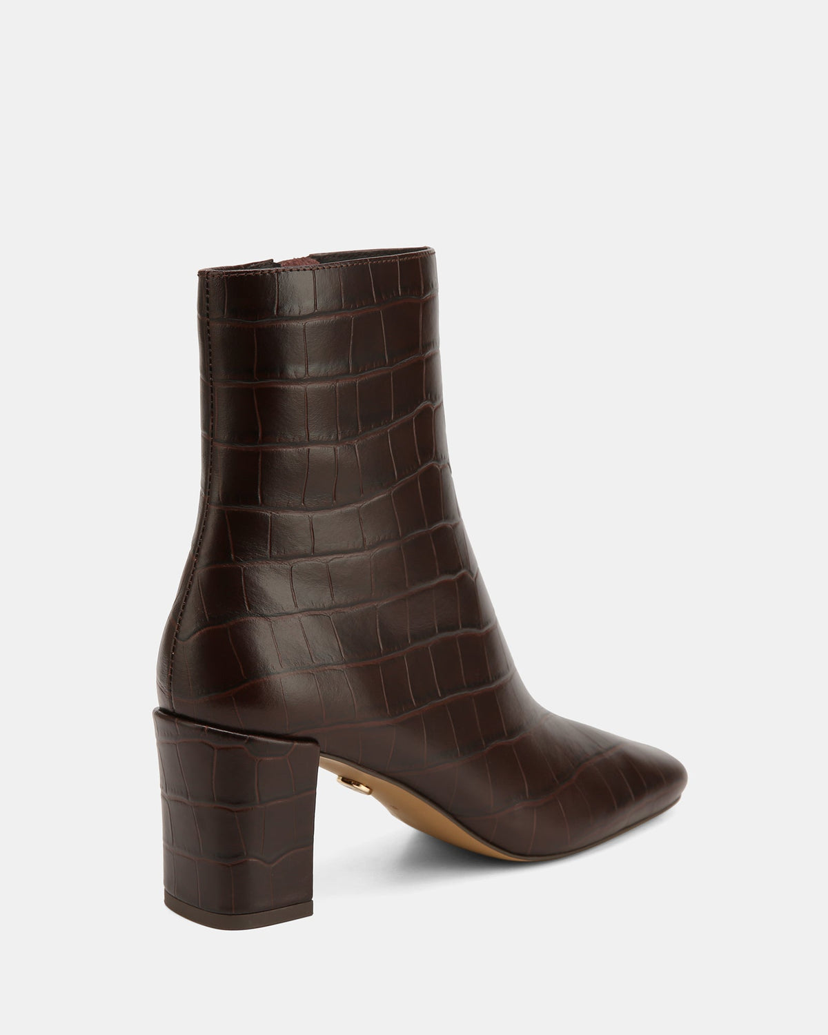 Lena Ankle Boot Ebony Croc Leather