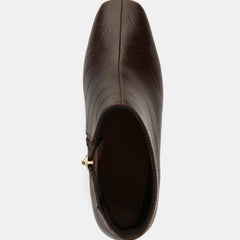 Lena Ankle Boot Ebony Croc Leather