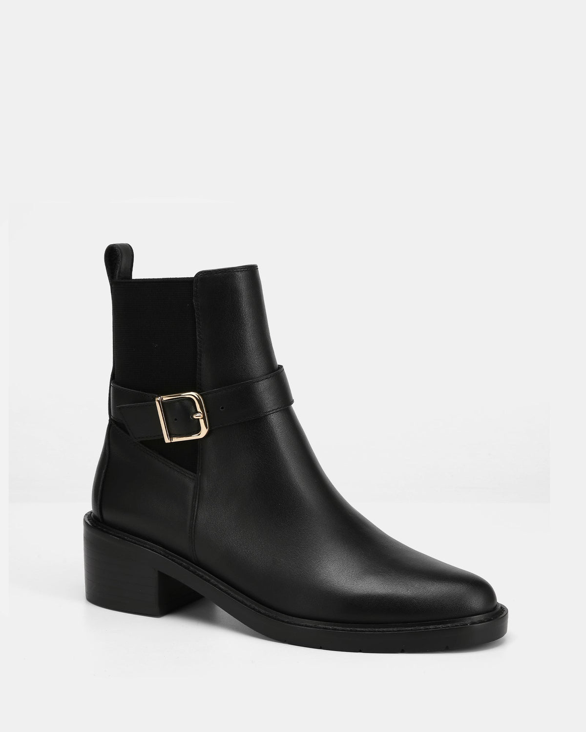 Brandy Ankle Boot Black Leather