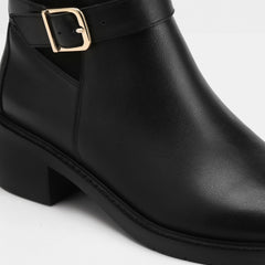 Brandy Ankle Boot Black Leather