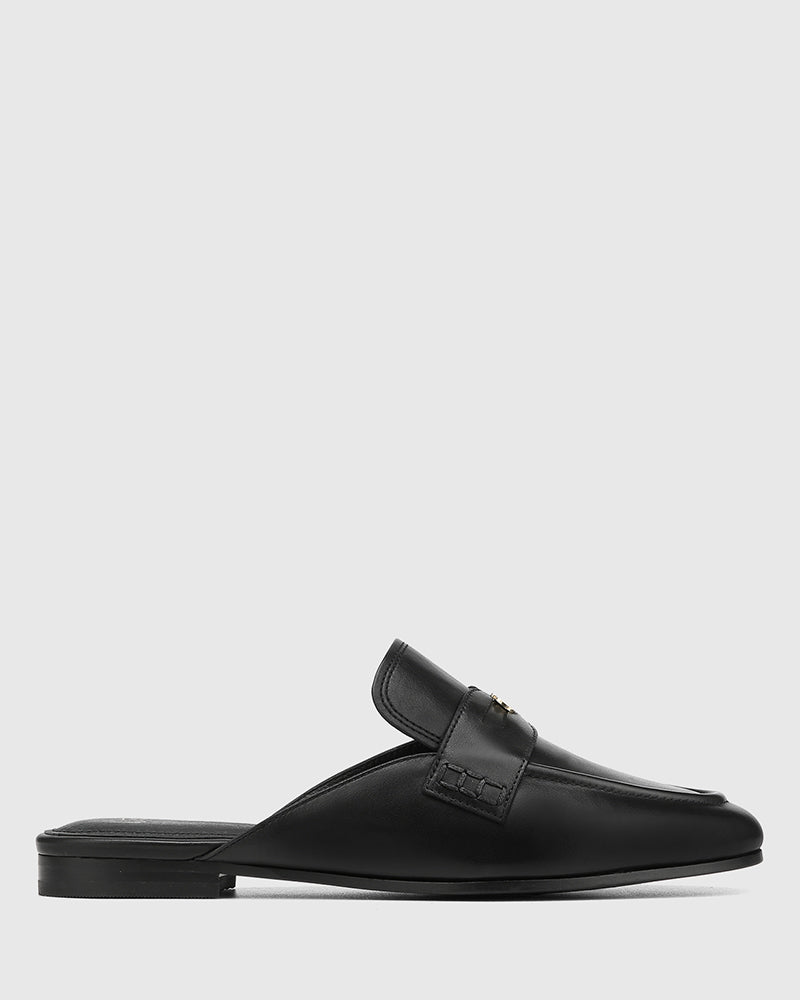 Aaron Black Leather