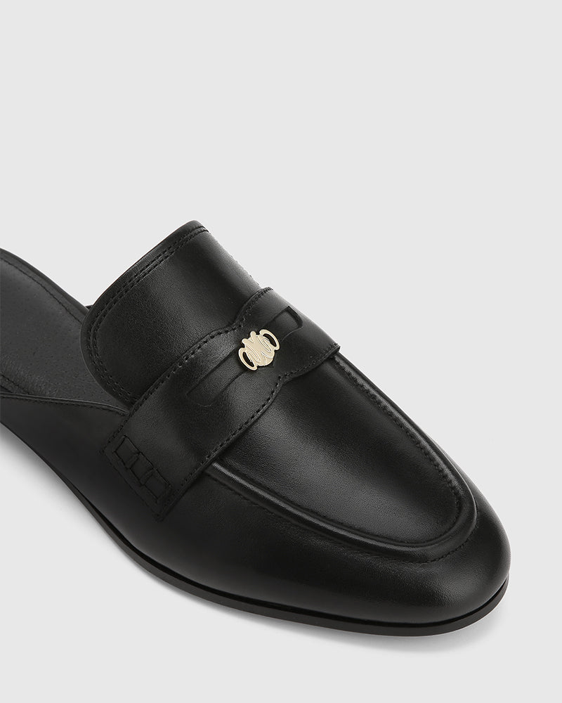 Aaron Black Leather