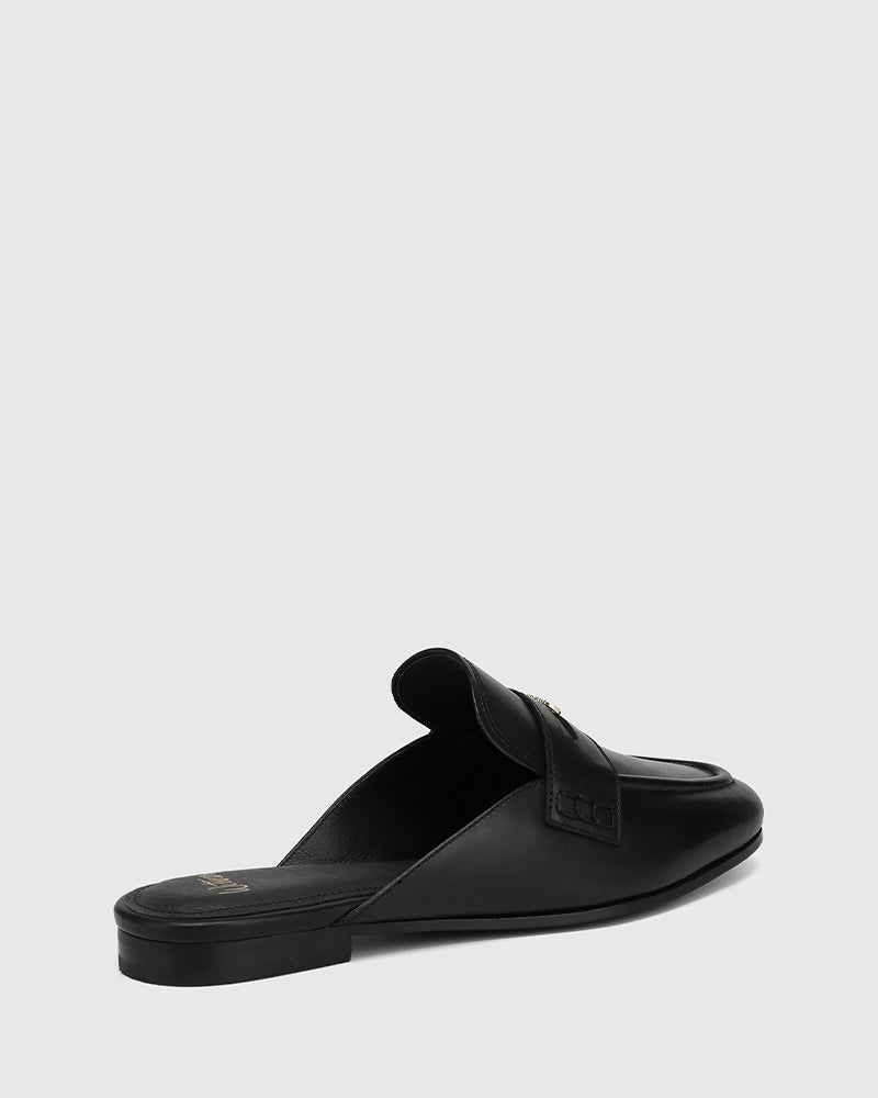Aaron Black Leather