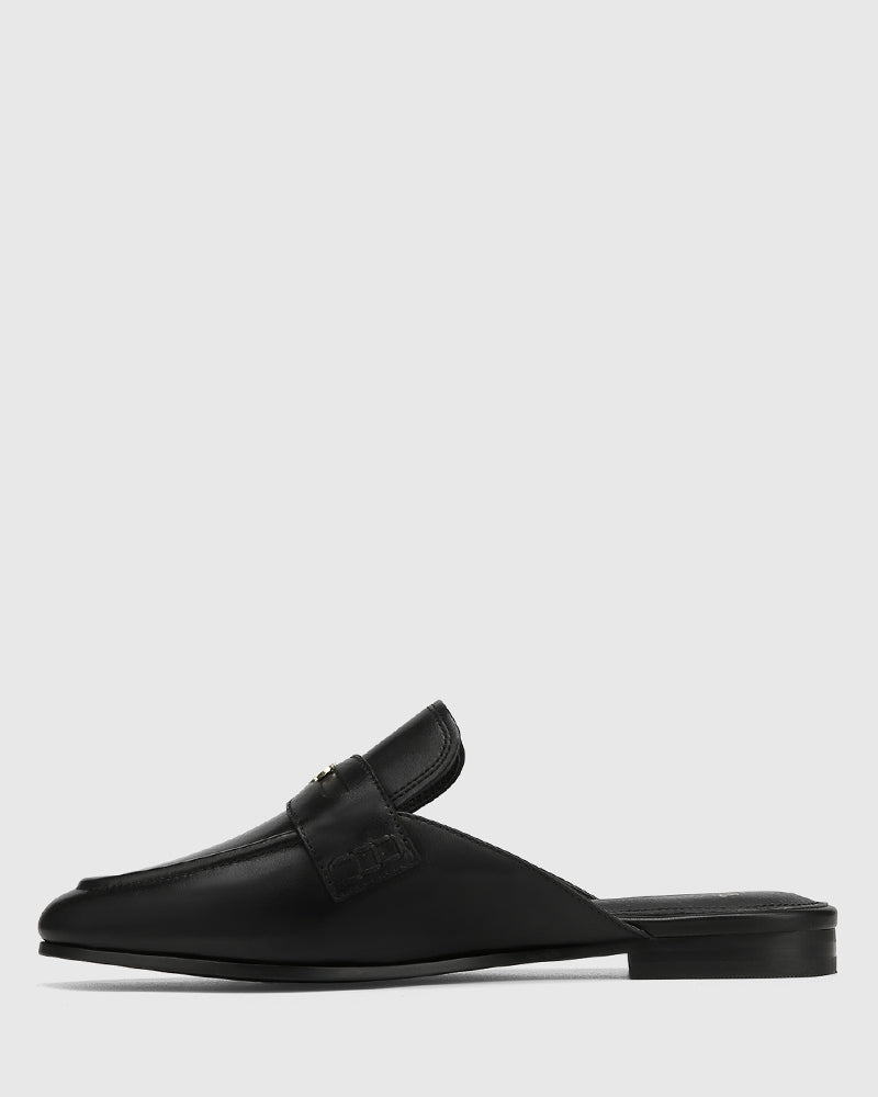 Aaron Black Leather