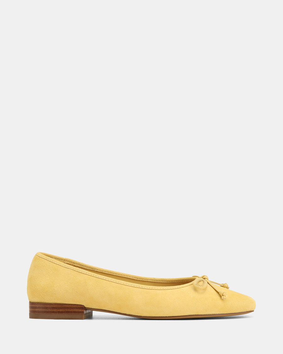 Armenia Casual Flats Lemon Suede