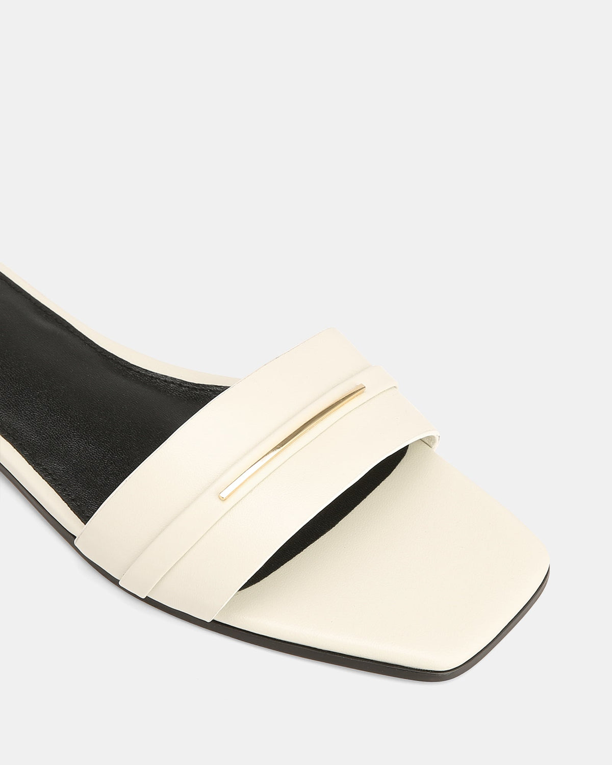Ash Flat Sandals Off White Leather