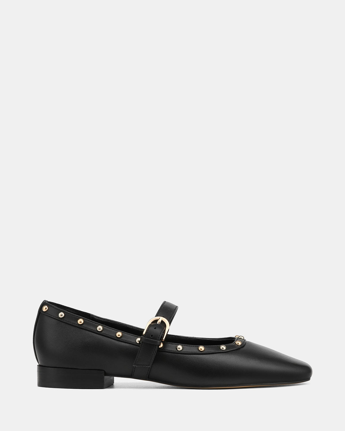 Bailey Casual Flats Black Leather